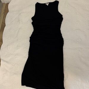 Athleta Black Sleeveless scrunch Dress
